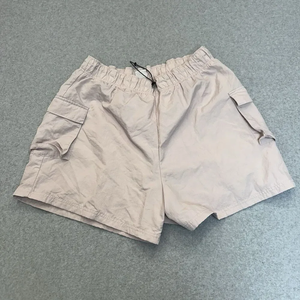 Nike Women’s Loose Fit Woven Cargo Shorts DM6247-019 Platinum Violet Size XL